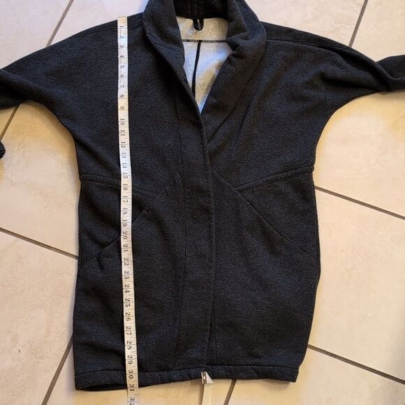 Lululemon Yin To My Yang Cardi Dark Crey thick cotton jacket size 4 - Picture 8 of 11